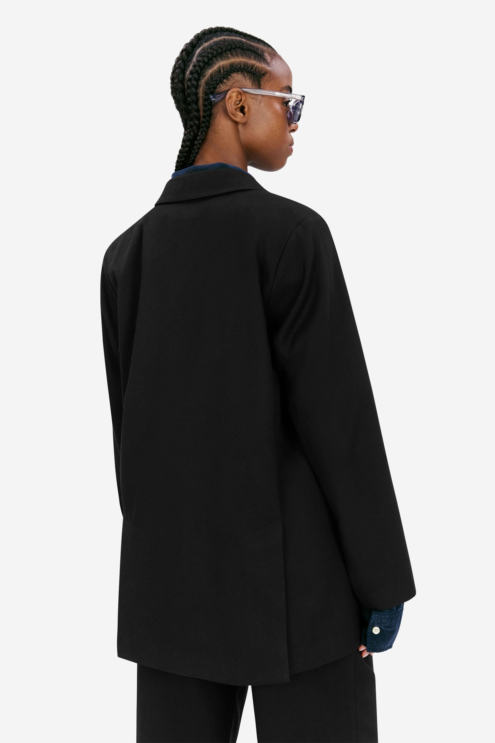Elvine Odelia Blazer Black Dobby Structure Damen Jacke schwarz